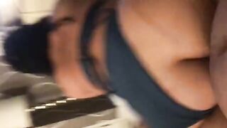 Asian momma with a big ass rides the big dick of her boyfriend in Miami