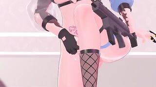 A cute VTuber waifu gets her pussy pleasured in a sensual JOI show