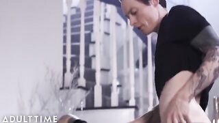 Owen Gray’s intense assgasm with Charlotte Sartre on Adult Time