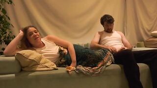 Evening alone with a big natural boobs stepmom
