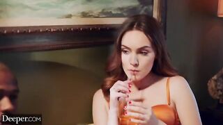Sexy brunette Freya knows how to get her man's full attention in a steamy encounter