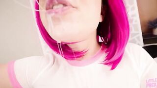 Freaky girl Lil Slut gets nut after nut in this hot compilation