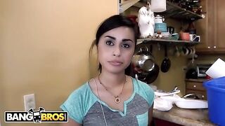 Eva Saldana, hot Latina maid, gets her tight pussy stuffed with BBC