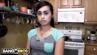 Eva Saldana, hot Latina maid, gets her tight pussy stuffed with BBC