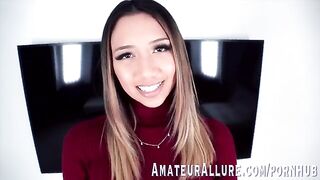 A pretty baby, Kimora Quin, likes to feel a cock in her throat