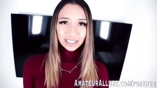 A pretty baby, Kimora Quin, likes to feel a cock in her throat