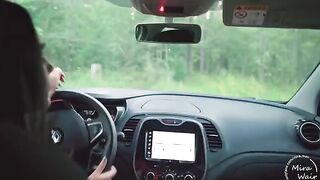 Two girls seduced a stranger and fucked him in the forest