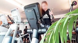 The sexy fitness girl has sex after work out