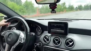 An Italian girl buys a used car and fucks the salesman in it