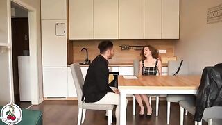The pretty girl agreed to have sex for rent reduction
