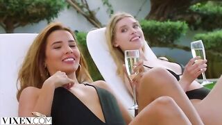 Two beautiful girls are not enough for young guy, he needs more