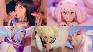 Best deep throat cosplay compilation featuring the stunning AliceBong