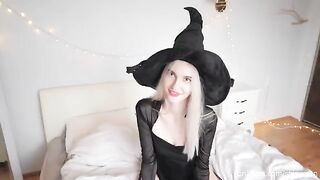 A guy came to the house of a naughty witch on Halloween and got intimate with her