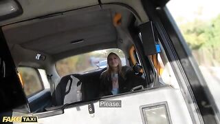 Jayla De Angelis gets her gloves full of cabbie's cum