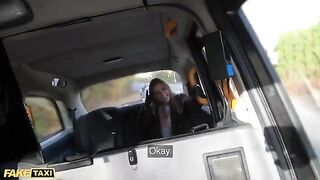 Jayla De Angelis gets her gloves full of cabbie's cum