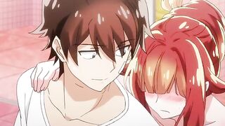 Redhead Tsundere with Small Tits gets fucked in missionary pose
