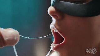 That's what a real cumslut should do with used condoms. Drain the big load
