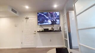 Babe won’t let her boyfriend finish the game, so he fucks her