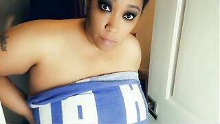 Thick ebony stepmom gets cornered in the closet by her stepson