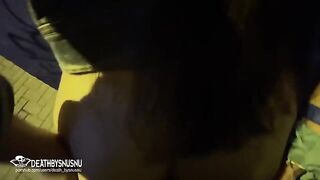 Street sex with Spanish slut after a party in Murcia
