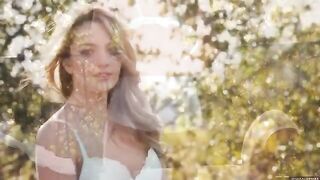 A glamorous beauty gets a call from nature and answers it