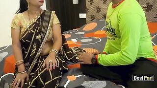 Desi Pari’s hot step mom saves her from divorce in a steamy scene