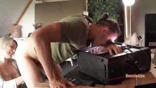 The guy quickly fucked his girlfriend with intense passion