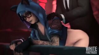 Hentai compilation of a Lynx in a Fortnite 3D version