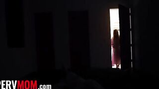 A lucky guy slid his dick between the huge natural boobs of his stepmom Jessica Starling