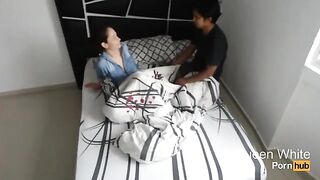 A guy gets into a room with his friend and things heat up