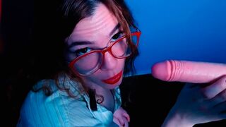 The professor teaches her students to fuck using ASMR roleplay