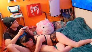 Relaxing with a blowjob and some Elden Ring, a gamer’s ultimate pleasure