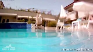 A wife got her big ass oiled and fucked by a stranger on vacation