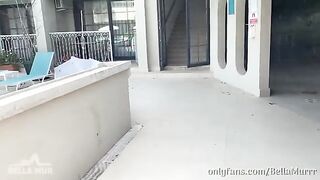 A wife got her big ass oiled and fucked by a stranger on vacation
