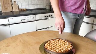 Stepmom and Rosie from TANTALY have a threesome in the kitchen, showcasing forbidden fantasies