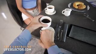 Skinny nanny Candee Licious, a Hungarian blonde beauty, seduces with her tight pussy