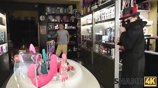 Mature woman from Shame 4K series gets addicted to big dildos