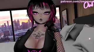 A goth girl named Jess is fucking with a guy in VR