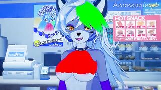 Roxanne Wolf is hentailing five nights in a scary Freddy’s house