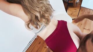 He grabbed my pants to love me. Cum on tits. Wow! What a thrilling encounter!