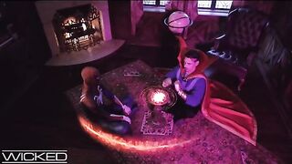 Deadpool and Spiderman fucked Captain Marvel in a pool in this hot parody video