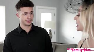 Stepsis advertises her wet pussy, inviting intimate exploration