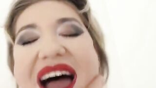 Blonde Nympho Nikky Dikky can't contain her thirst for intense anal action