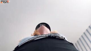 A sexy girl arranged a surprise and sat on my face in a police suit