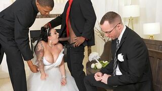 Payton's wedding day turns into a rough threesome adventure
