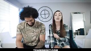 Girlfriend gets fucked in crazy positions by her passionate partner, showcasing intense chemistry