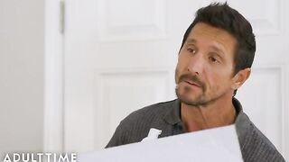 Savannah Sixx satisfies her stepdad with the most sensual Nuru massage ever