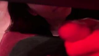 College girl gets her pussy filled with cum during a wild party in her dorm room