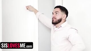 Clever stepsister Vivian Taylor gets impregnated by her stepbrother