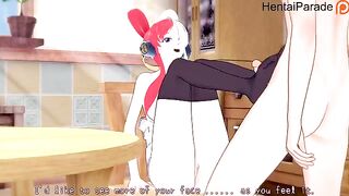 Private show with Uta from One Piece Hentai